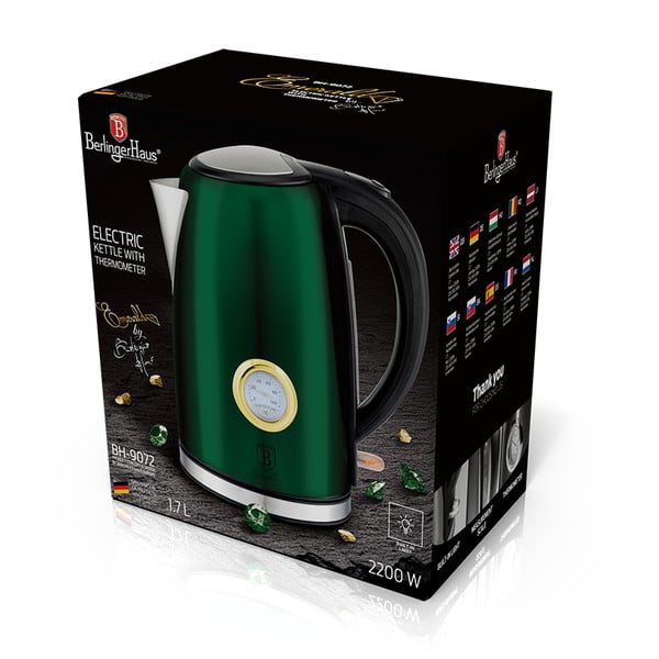 Zelená rýchlovarná kanvica 1.7 l Emerald Collection - BerlingerHaus-image-2