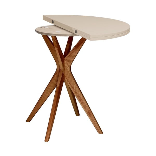 Okrúhly rozkladací jedálenský stôl 45x90 cm Jubi – Ragaba-image-3