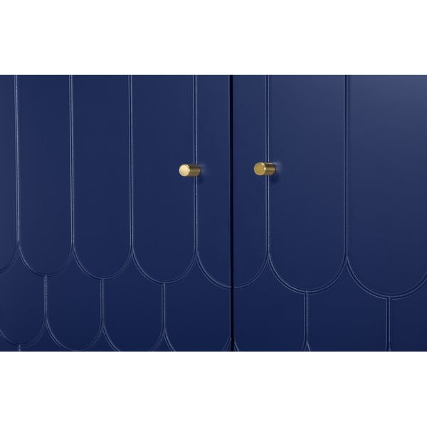 Tmavomodrá šatníková skriňa Woodman Lia-image-1