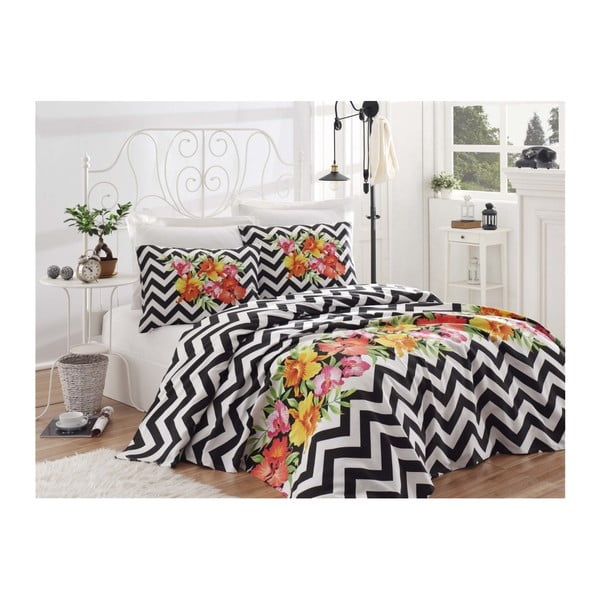 Bavlnená prikrývka cez posteľ na dvojlôžko Single Pique Masalo, 200 × 235 cm