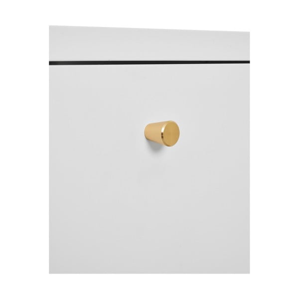 Biely kovový nočný stolík Dalby – House Nordic-image-4