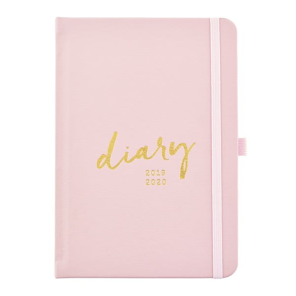 Ružový diar 17 mesačnica, 2019/20 Busy B Diary, 112 strán