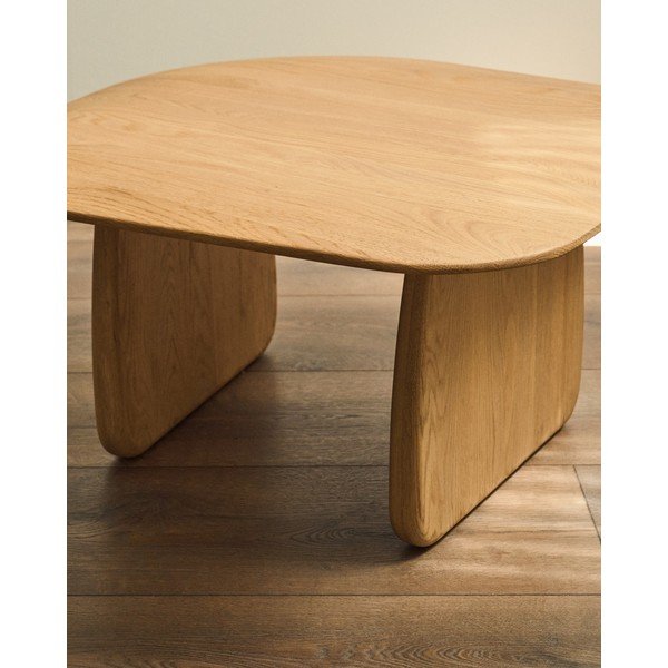 Odkladací stolík z dubového dreva 70x71 cm Pirita – Kave Home-image-3