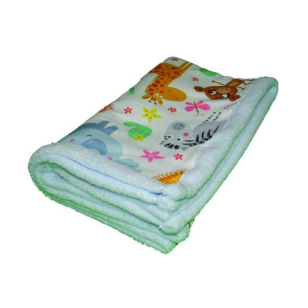 Svetlomodrá detská deka 80x100 cm – OYO kids-image-2