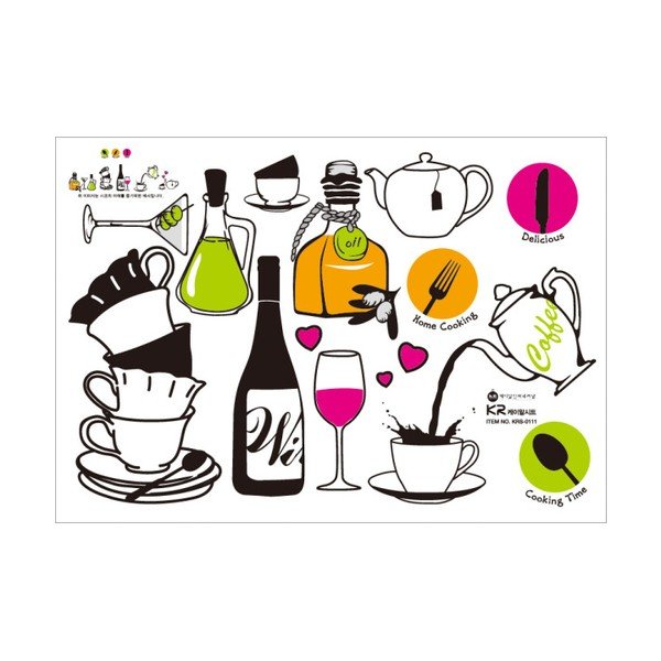 Sada samolepiek Ambiance Wine and Tea-image-1