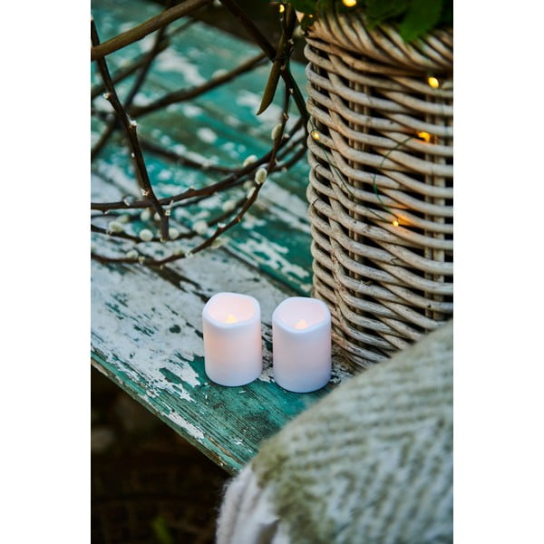Biele vonkajšie svetelné dekorácie v súprave 2 ks Storm Mini – Sirius-image-3