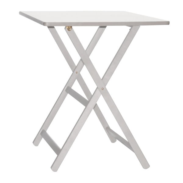 Biely drevený skladací stôl Valdomo Maison, 60 × 80 cm