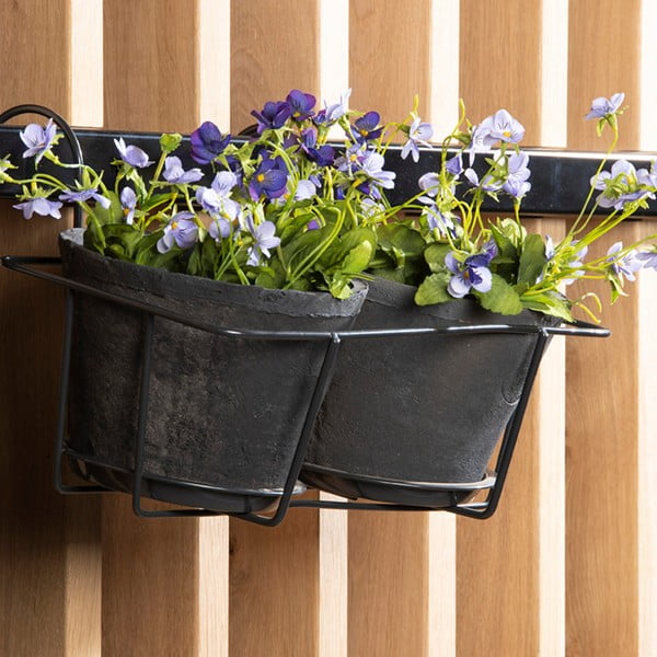 Kovový držiak na kvetináč Duo – Esschert Design-image-2