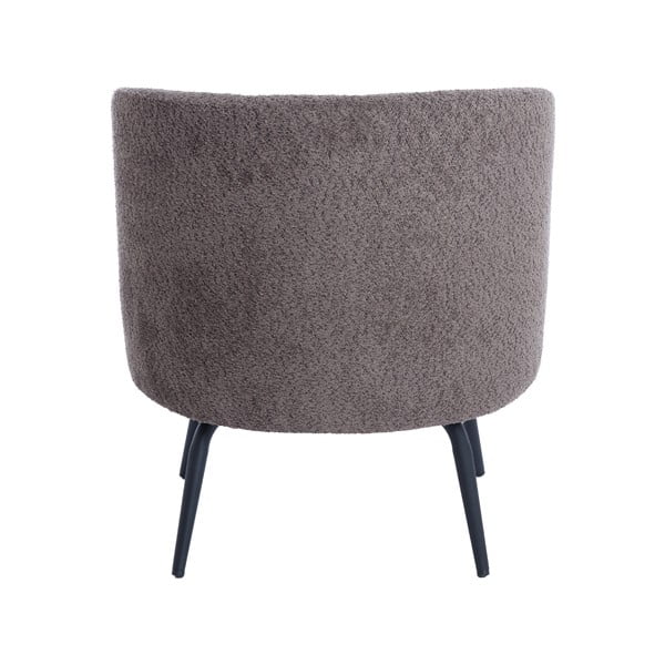 Tmavohnedé kreslo z textílie buklé Dieyda – Light & Living-image-4