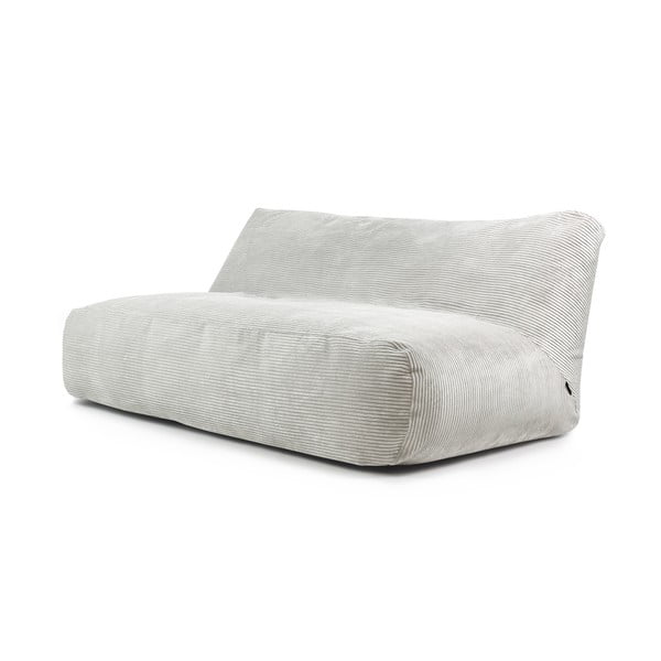 Krémový menčestrový sedací vak Sofa Tube 190 – SLOWDOWN