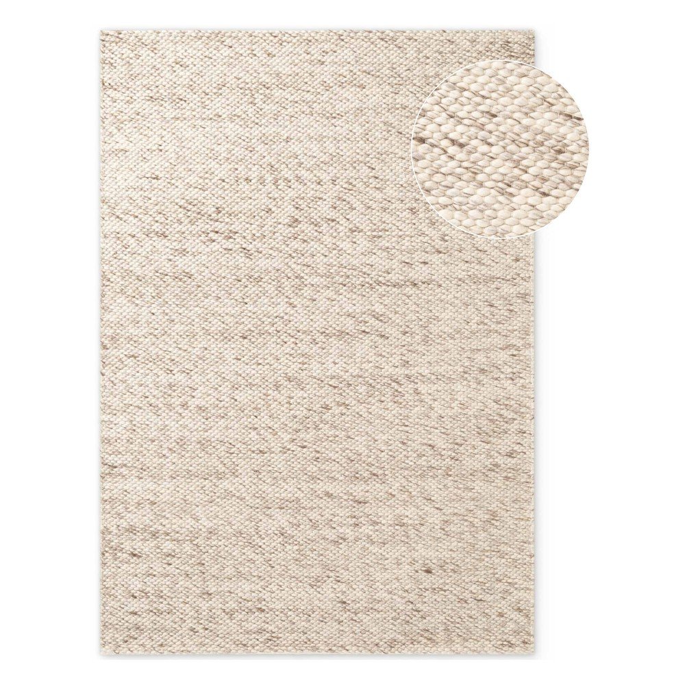 E-shop Béžový/v prírodnej farbe ručne tkaný vlnený koberec 140x200 cm Lyon Beans – Elle Decoration
