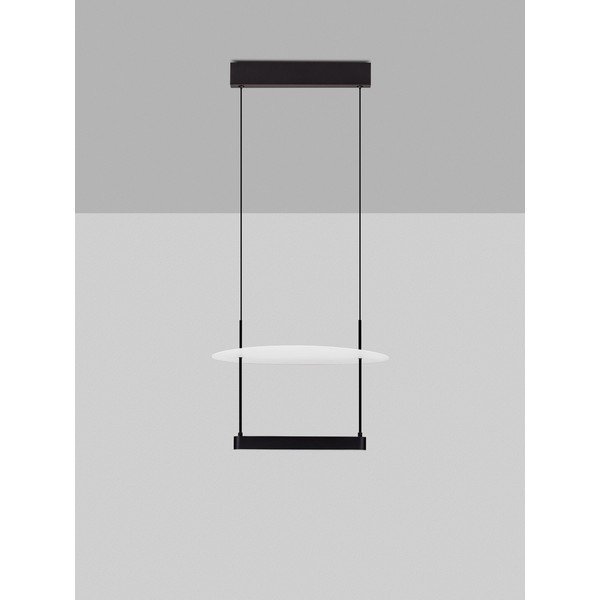 Biele/matne čierne hliníkové LED závesné svietidlo so stmievačom ø 40 cm Diona – Nova Luce-image-4
