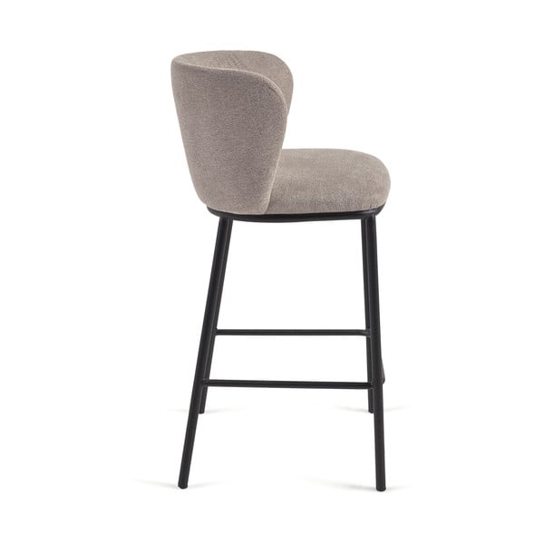 Svetlohnedá barová stolička (výška sedadla 65 cm) Ciselia – Kave Home-image-2