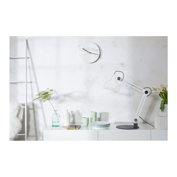 Biele nástenné mramorové hodiny Zuiver Marble Time-image-1