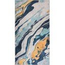 Žltý/modrý prateľný koberec 80x150 cm Colors of Joy – Vitaus