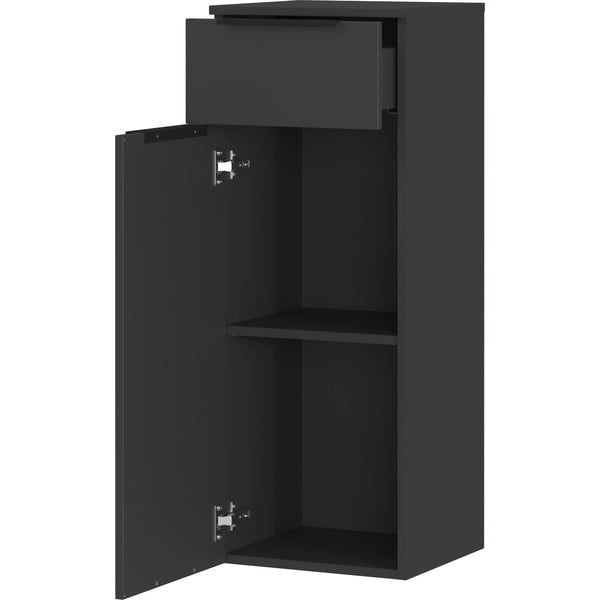 Antracitová vysoká závesná kúpeľňová skrinka 36x93 cm Crandon – Germania-image-3