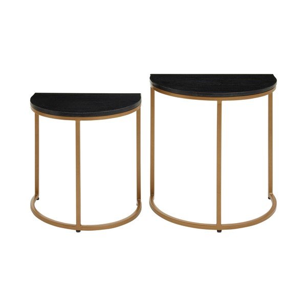 Odkladacie stolíky v súprave 2 ks s mramorovou doskou 28x45 cm Varana – Premier Housewares