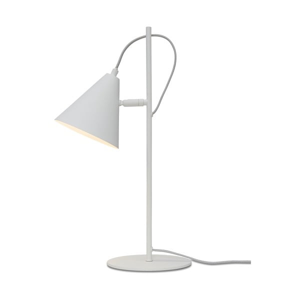 Biela stolová lampa s kovovým tienidlom (výška  50,5 cm) Lisbon – it's about RoMi