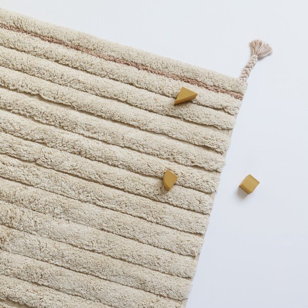 Krémovo-svetlohnedý umývateľný koberec 100x150 cm Dalia – Nattiot-image-3