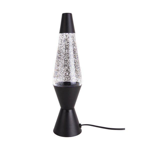 Čierna stolová lampa Leitmotiv Glitter