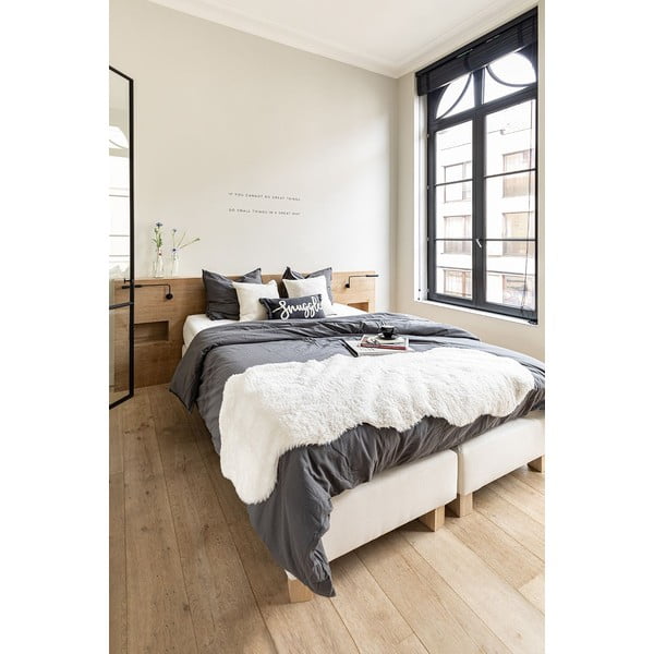 Biela umelá kožušina Tiseco Home Studio Lambskin, 60 x 180 cm-image-1