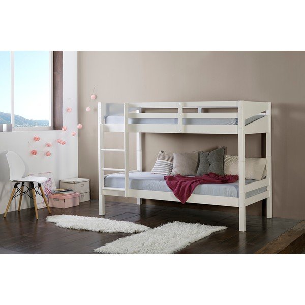 Biela poschodová posteľ Marckeric Torino, 90 x 200 cm-image-1