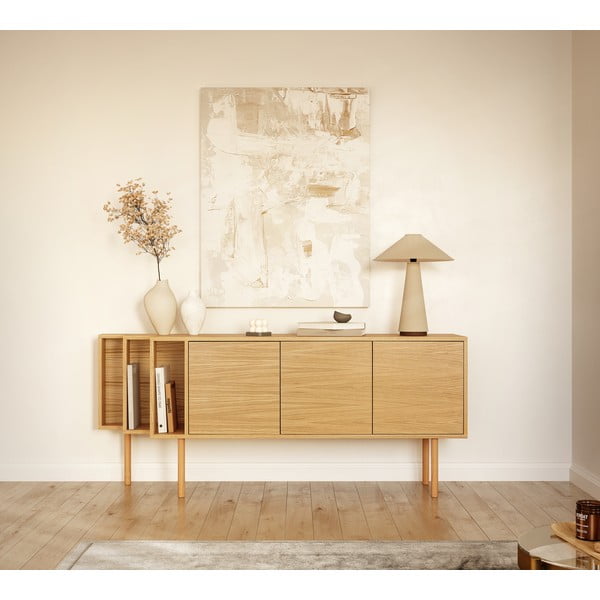 Komoda v dekore duba v prírodnej farbe 189x65x44 cm Shift – Woodman-image-1