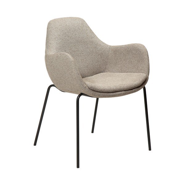 Béžové kreslo z textílie buklé Zimmer – DAN-FORM Denmark