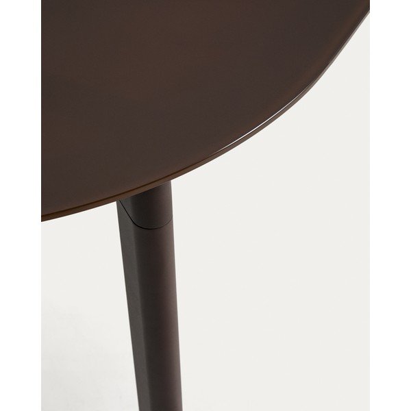 Záhradný jedálenský stôl so sklenenou doskou 90x180 cm Erice – Kave Home-image-3