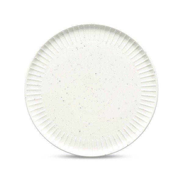 Biely dezertný tanier ø 21 cm Ora Gloss – Salt&Pepper