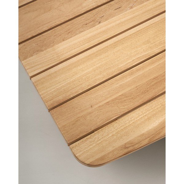 Záhradný odkladací stolík z tíkového dreva 70x140 cm Tirant – Kave Home-image-3