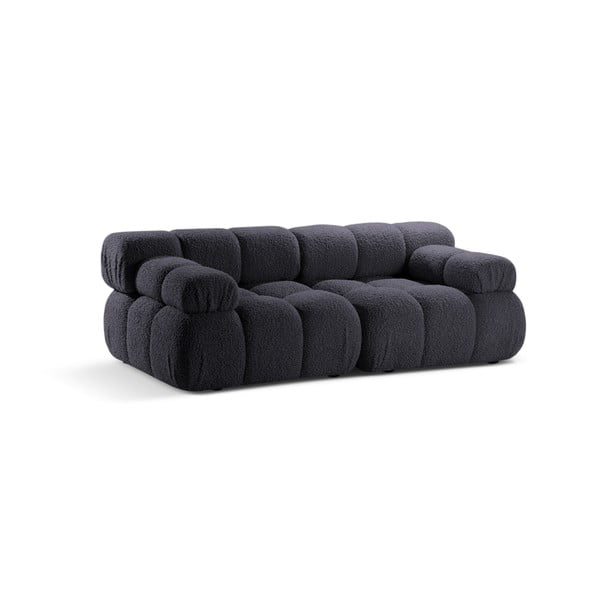 Antracitová modulárna pohovka z textílie bouclé 188 cm Bellis – Micadoni Home-image-4
