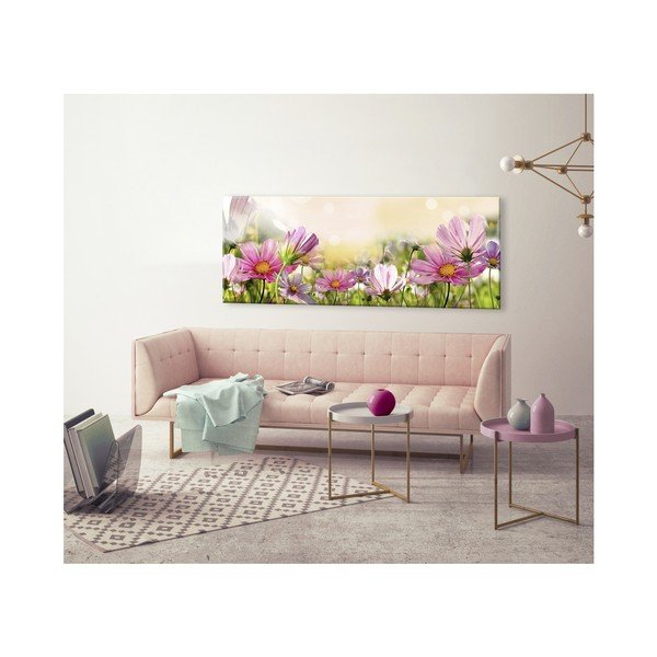 Obraz Styler Glas Flowers Astry, 50 × 125 cm-image-1