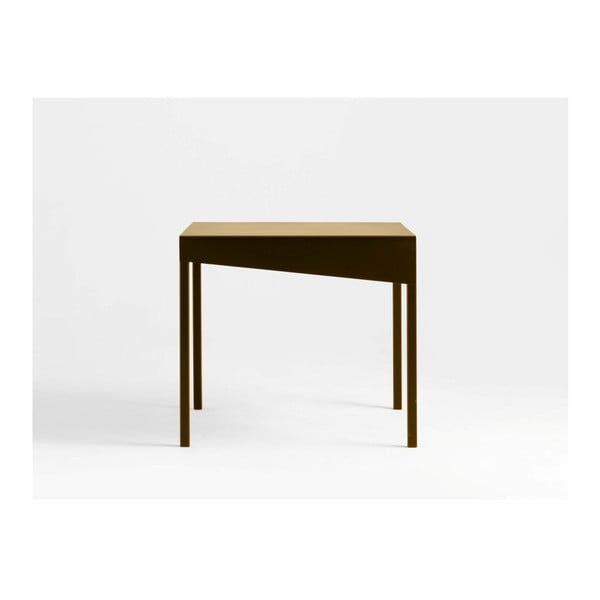 Konferenčný kovový stôl v zlatej farbe Custom Form Obroos, 80 x 80 cm