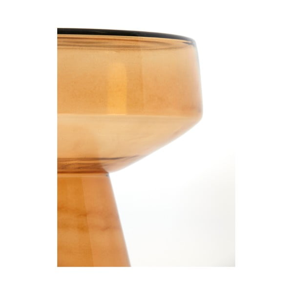 Sklenený okrúhly odkladací stolík ø 37 cm Dakwa – Light & Living-image-2