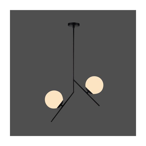 Čierne závesné svietidlo Squid Lighting Diagonal, výška 74 cm-image-1