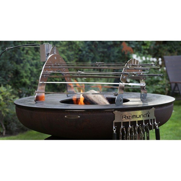Grilovací stojan z pochrómovanej ocele Rotisserie Set – Remundi-image-3