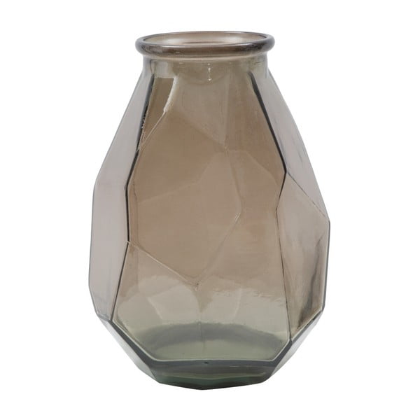 Hnedá váza z recyklovaného skla Mauro Ferretti Stone, ⌀ 25 cm