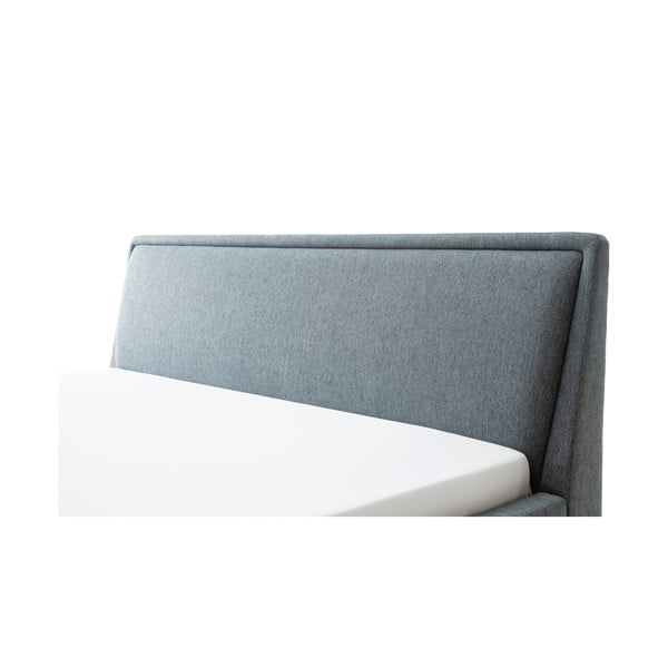 Zelená/modrá čalúnená dvojlôžková posteľ bez roštu 180x200 cm Frieda – Meise Möbel-image-3