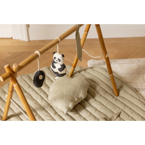 Zelená krémová detská hracia podložka Bamboo Leaf – Lorena Canals-image-1