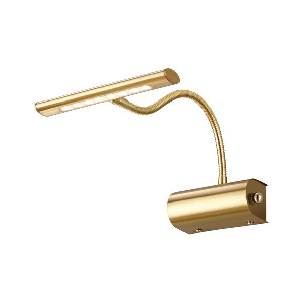 LED nástenné svietidlo s ohýbateľnou konštrukciou/so stmievačom v mosadznej farbe Curtis – Trio