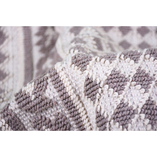 Sivo-béžový bavlnený behúň Vitaus Olivia, 80 × 200 cm-image-3