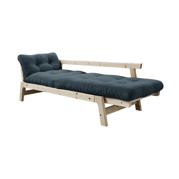 Rozkladacia pohovka s petrolejovomodrým poťahom Karup Design Step Natural/Petrol Blue-image-3