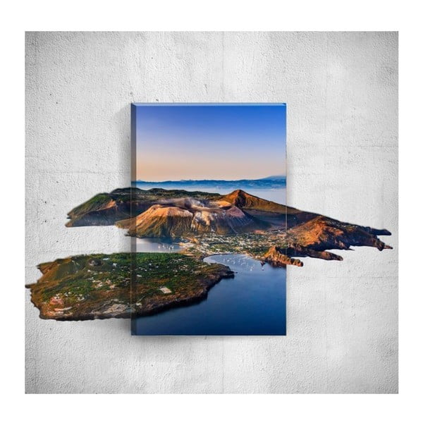 Nástenný 3D obraz Mosticx Island, 40 × 60 cm