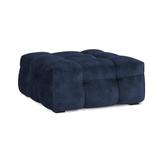 Modrý zamatový puf Windsor & Co Sofas Vesta
