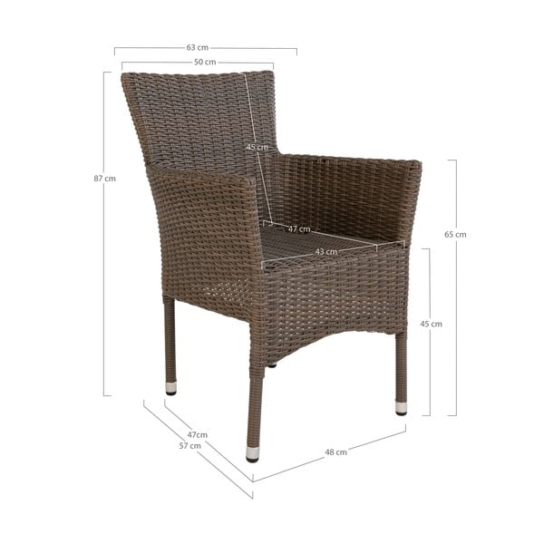 Sivá záhradná stolička House Nordic Seattle-image-4