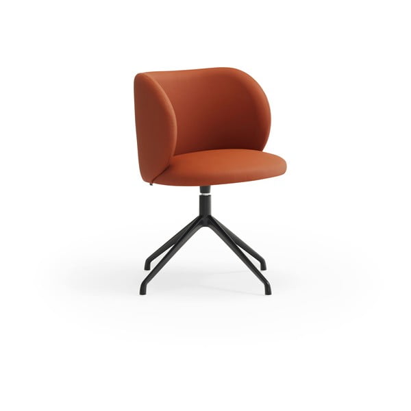 Oranžové otočné jedálenské stoličky v súprave 2 ks Mogi – Teulat