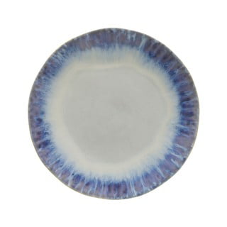 Modrobiely kameninový tanier Costa Nova Brisa, ⌀ 26,5 cm