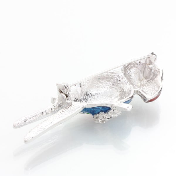 Brošňa s krištáľmi Swarovski Elements Laura Bruni Parrot-image-1