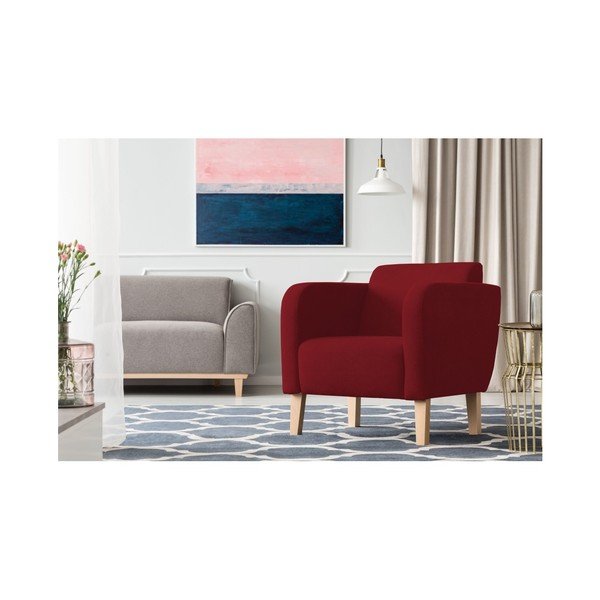Červené kreslo Kooko Home Swing-image-1